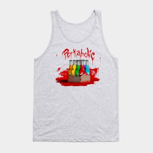 Zombie 8-Pack Bloodied Perkaholic on Lime Green Tank Top